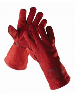 Full leather gloves with cotton lining 