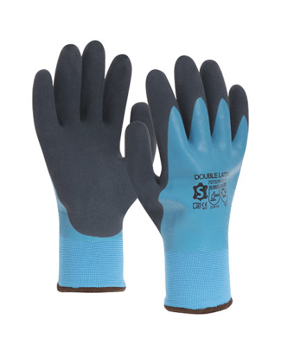 Winterglove with double latex coating