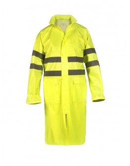 Raincoat PVC Hi-Vis yellow