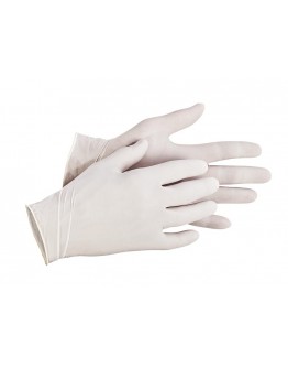 Disposable latex powdered gloves
