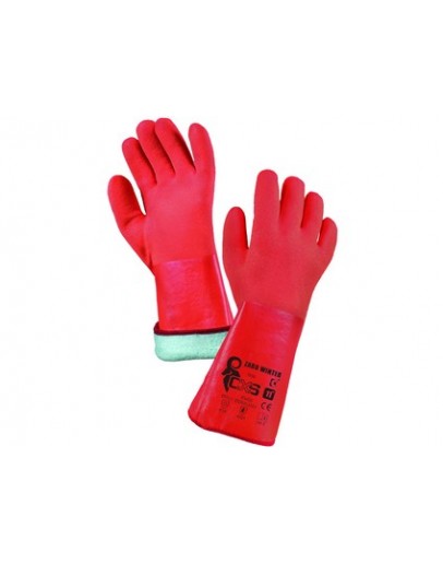 Gloves ZARO WINTER, winter, dipped in PVC Rubber gloves